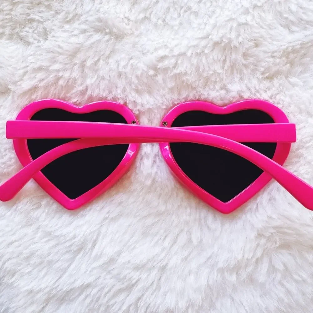 Pixie Pink Girl Heart-shape Sunglasses